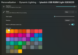 Windows Dynamic Lighting Compatible